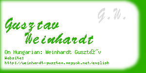 gusztav weinhardt business card